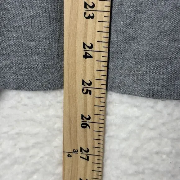 Aeropostale Polo Shirt Women Size XL A87 logo 5-Button Pique School Uniform Gray - Picture 8 of 8